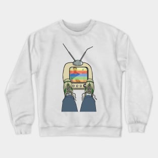 A nice TV from the 80s Crewneck Sweatshirt